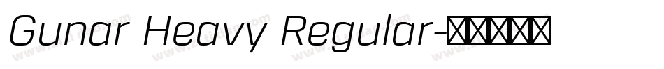 Gunar Heavy Regular字体转换